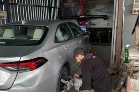 Lastikçilerde kış yoğunluğu başladı