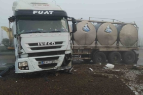 Manyas-Gönen Yolu kavşağında trafik kazası: 1 yaralı