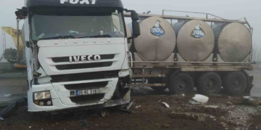 Manyas-Gönen Yolu kavşağında trafik kazası: 1 yaralı