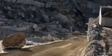 Marmara Adası mermer ocağında yeniden toprak kayması