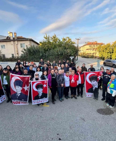 Mysia Yolları’nda Atatürk’ü anma yürüyüşü
