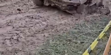 Offroad parkurunda ilginç anlar