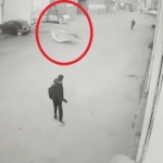 Okula giden öğrenci saniyeler ile yaralanmaktan kurtuldu