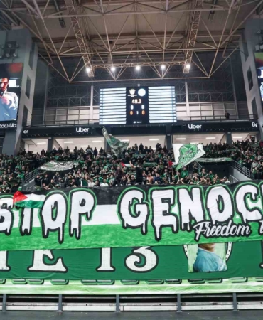 Panathinaikos taraftarından Filistin’e destek