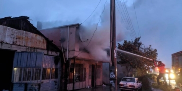 Parlayan soba yangına sebep oldu: 1 yaralı