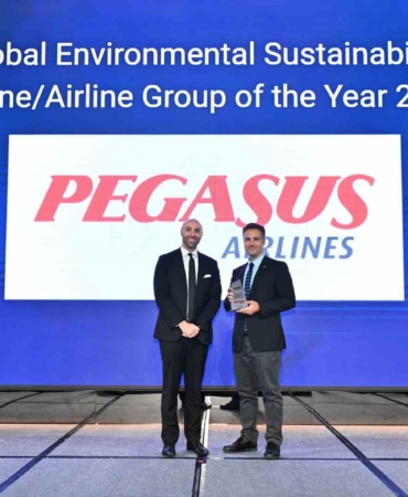 Pegasus Hava Yolları’na ‘Yılın Küresel Çevresel Sürdürülebilirlik Havayolu Şirketi’ ödülü