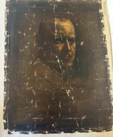 Ressam Lazar Binenbaum’a ait Benito Mussolini tablosu Türkiye’de satışa çıktı