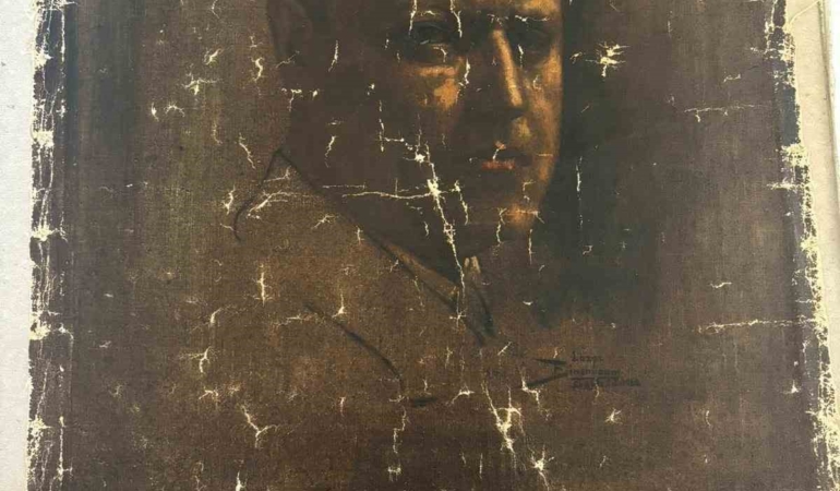 Ressam Lazar Binenbaum’a ait Benito Mussolini tablosu Türkiye’de satışa çıktı