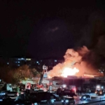 Silivri’de korkutan yangın: Alevler cep telefonu kamerasına yansıdı