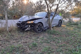 Sollamak isterken tarlaya uçtu