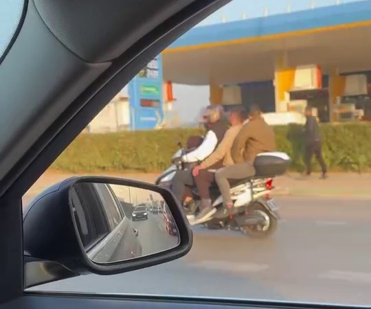 Tehlikeli yolculuk kamerada