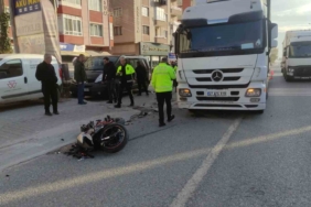 Tek teker üzerinde gitmek isterken kaza yaptı