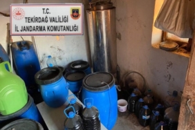 Tekirdağ’da 1 ton 165 litre sahte içki ele geçirildi
