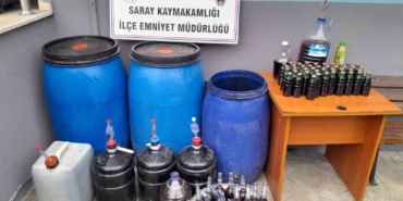 Tekirdağ’da 386 litre kaçak içki ele geçirildi