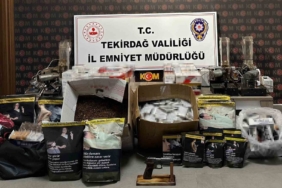 Tekirdağ’da KOM Başkanlığı koordinesinde büyük tütün kaçakçılığı operasyonu