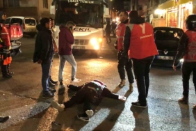 Tekirdağ’da otomobille çarpışan motosikletlinin yaralandığı kaza kamerada