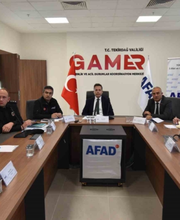 Tekirdağ’da tatbikata hazırlık toplantısı