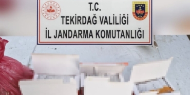 Tekirdağ’da tütün dolu makaron operasyonu