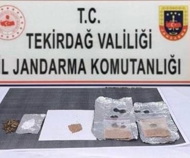 Tekirdağ’da uyuşturucu operasyonları: Çok sayıda uyuşturucu madde ele geçirildi