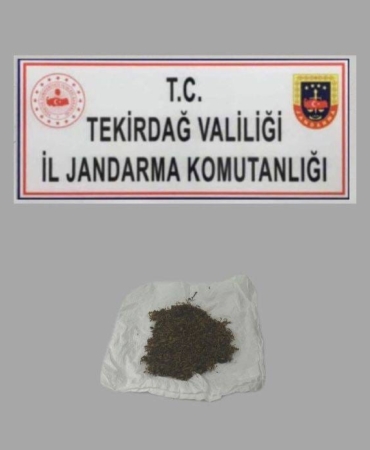 Tekirdağ’da uyuşturucu operasyonu: Bonzai, esrar, skunk ve sentetik hap ele geçirildi