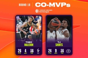 THY Euroleague’de 10. haftanın MVP’leri Theo Maledon ile TJ Shorts oldu