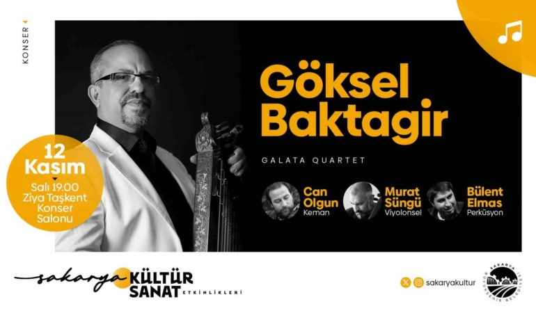 Türk müziğinin önde gelen ismi Sakaryalı sanatseverlerle buluşuyor