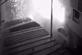 13 kişinin yaralandığı doğal gaz patlaması kamerada