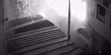 13 kişinin yaralandığı doğal gaz patlaması kamerada