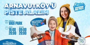 Arnavutköy’de Buz Gibi Eğlence: Buz Pisti açıldı