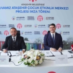 Ataşehir Belediyesi’nden çocuklar için ekolojik adım: Etkinlik merkezi için imzalar atıldı