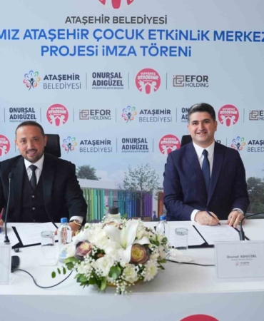Ataşehir Belediyesi’nden çocuklar için ekolojik adım: Etkinlik merkezi için imzalar atıldı