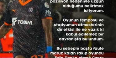 Ba, Dzeko ve Başakşehir camiasından özür diledi