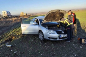 Babaeski’de tırla çarpışıp tarlaya savrulan otomobilin sürücüsü öldü