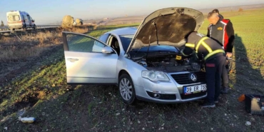 Babaeski’de tırla çarpışıp tarlaya savrulan otomobilin sürücüsü öldü