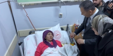 Bakanlar, Balıkesir’deki patlamada yaralananları ziyaret etti