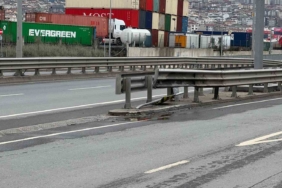 Bariyer otomobile ok gibi saplandı: 1 ölü, 2 yaralı