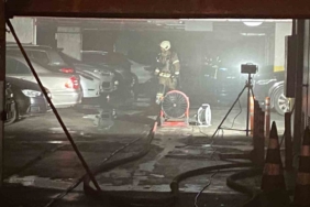 Başakşehir’de elektrikli araç yangını: 14 katlı bina geçici olarak tahliye edildi