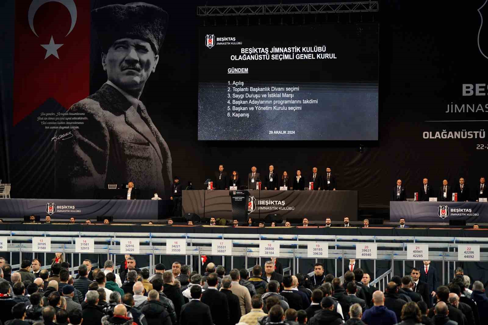 Beşiktaş’ta olağanüstü seçimli genel kurul başladı