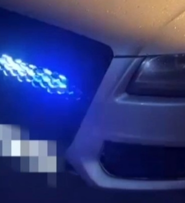 Çakar ve siren sistemli araca 218 bin lira ceza uygulandı