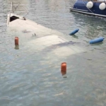 Çanakkale’de fırtınada bir tekne battı