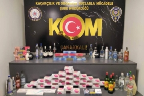 Çanakkale’de kaçak alkol ve sigara operasyonu
