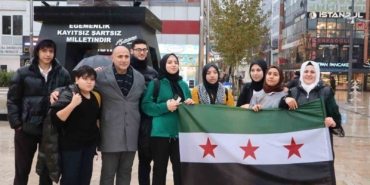 Çerkezköy’de Suriyeliler Esad rejiminin devrilmesini kutladı