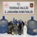 Çorlu’da kaçak alkol operasyonu