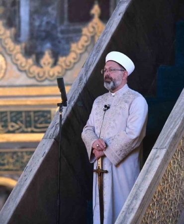 Diyanet İşleri Başkanı Erbaş, Ayasofya Camii’nde hutbe okudu: "İçki kötülüklerin anasıdır"
