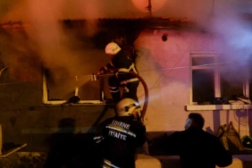 Edirne’de ev yangını