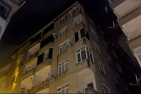 Esenler’de kolonları çatlayan 6 katlı bina tahliye edildi