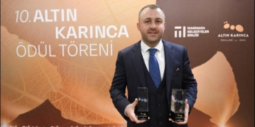 Ezine Belediyesi iki projesiyle Altın Karınca Ödülü aldı