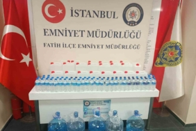 Fatih’te sahte içki operasyonu: 155 litre sahte alkol ele geçirildi