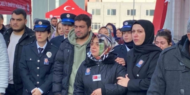 Hayatını kaybeden polis için tören düzenledi