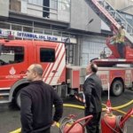 İstanbul Bahçelievler’de korkutan iş yeri yangını